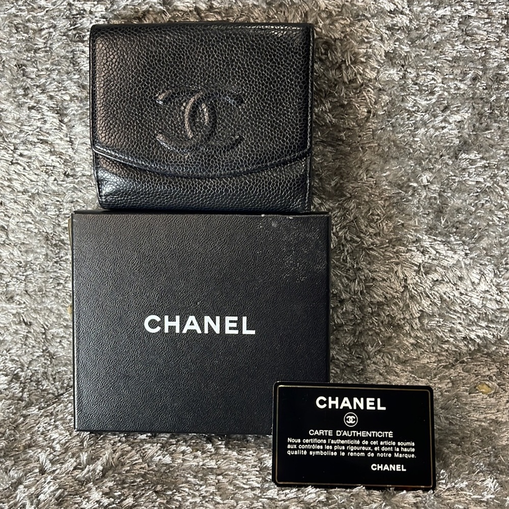 CHANEL CC Logo Bifold Wallet Vintage